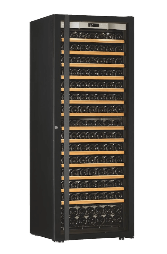 Transtherm Ermitage Glass Black Single Zone 182 Bottle Wine Cooler - Transtherm - Buy at Wine Coolers Online