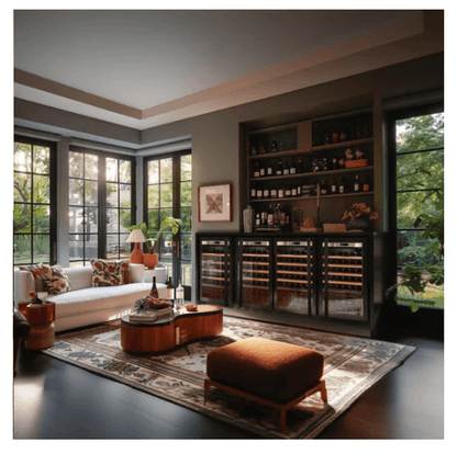 Transtherm Prestige Double Loft 144 Bottle Vintage Wine Cabinet in Black - Transtherm - Buy at Wine Coolers Online