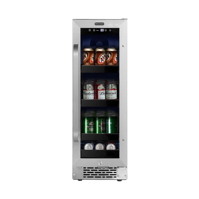 Whynter 12″ Built - In 75 Can Under - Counter Stainless Steel Beverage Refrigerator/Cooler BBR638 - SB - Whynter - Buy at Wine Coolers Online