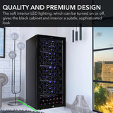 Whynter 124 Bottle Freestanding Wine Cooler/Refrigerator FWC - 1201BB - Whynter - Buy at Wine Coolers Online