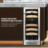 Whynter 15″ 28 Bottle Dual Temperature Zone Built - In Wine Refrigerator/Cooler BWR - 281DZ - Whynter - Buy at Wine Coolers Online