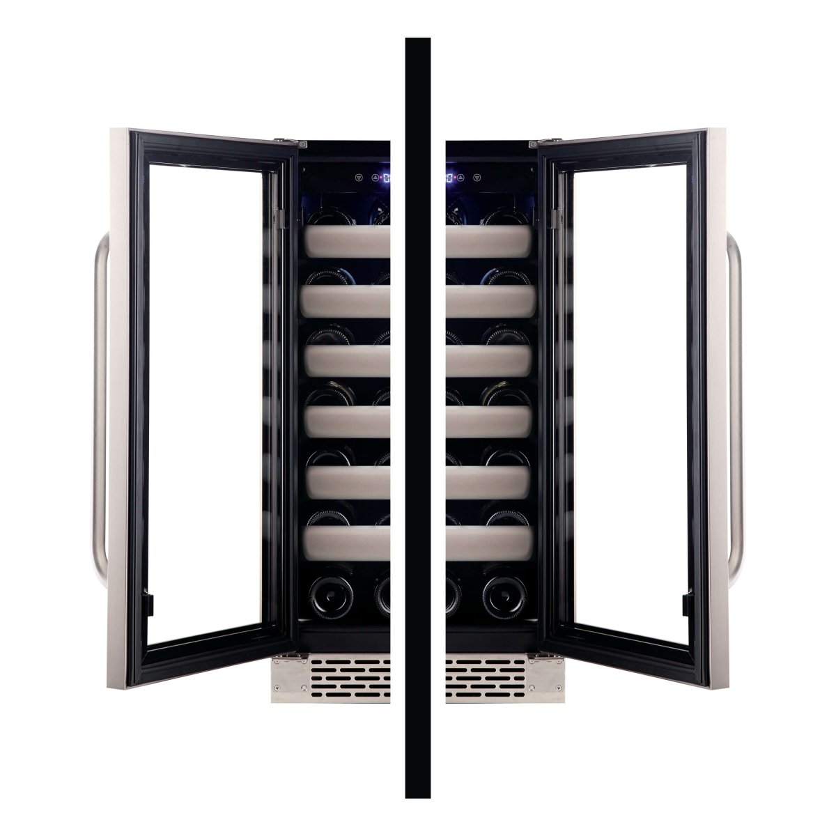 Whynter 15″ 33 Bottle Seamless Stainless Steel Door Single Zone Built - in Wine Refrigerator/Cooler BWR - 331SL - Whynter - Buy at Wine Coolers Online