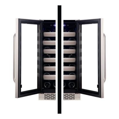 Whynter 15″ 33 Bottle Seamless Stainless Steel Door Single Zone Built - in Wine Refrigerator/Cooler BWR - 331SL - Whynter - Buy at Wine Coolers Online