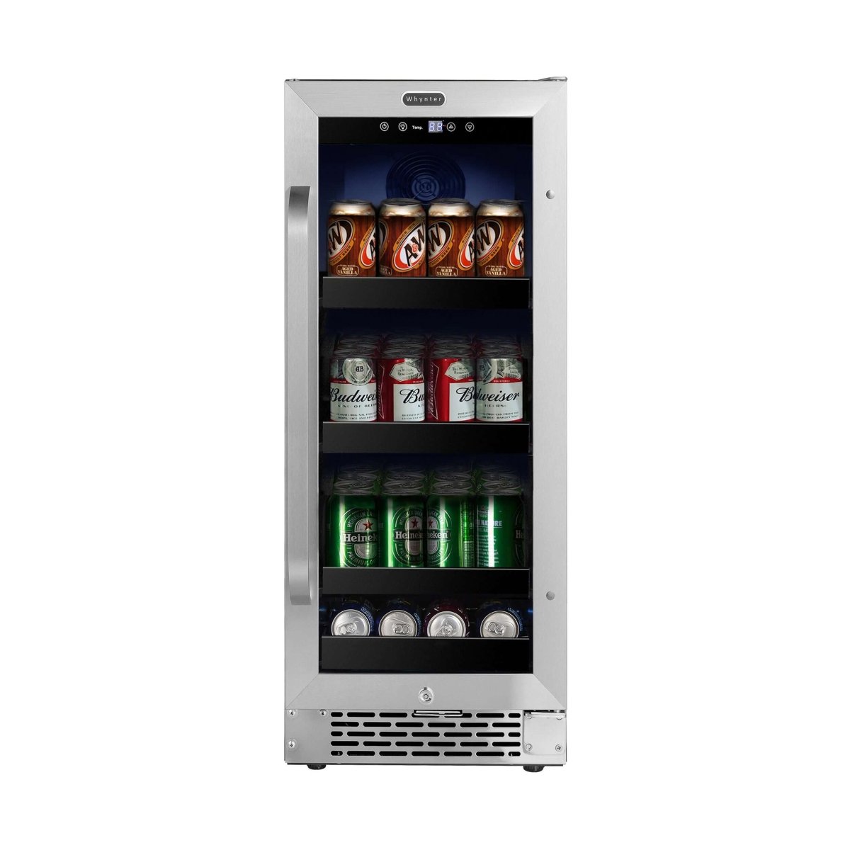 Whynter 15″ Built - In 112 Can Under - counter Stainless Steel Beverage Refrigerator/Cooler BBR838 - SB - Whynter - Buy at Wine Coolers Online