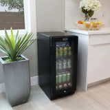 Whynter 15″ Built - in Black Glass 100 - can capacity 3.0 cu ft. Beverage Refrigerator/Cooler BBR - 801BG - Whynter - Buy at Wine Coolers Online
