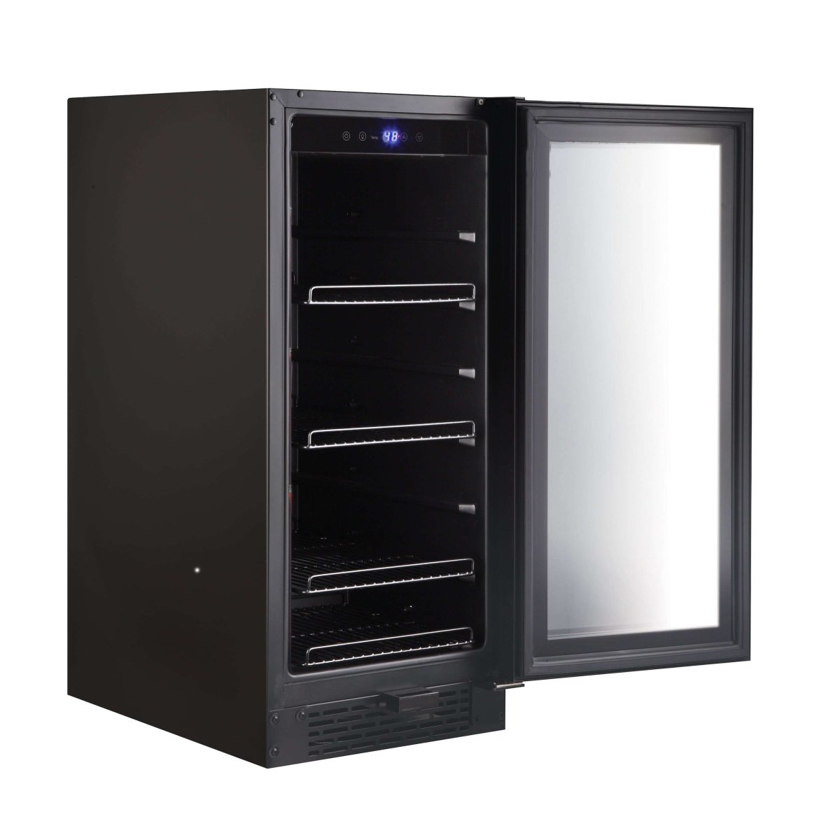 Whynter 15″ Built - in Black Glass 100 - can capacity 3.0 cu ft. Beverage Refrigerator/Cooler BBR - 801BG - Whynter - Buy at Wine Coolers Online