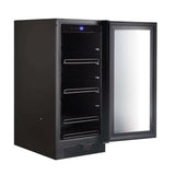 Whynter 15″ Built - in Black Glass 100 - can capacity 3.0 cu ft. Beverage Refrigerator/Cooler BBR - 801BG - Whynter - Buy at Wine Coolers Online