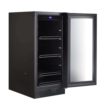 Whynter 15″ Built - in Black Glass 100 - can capacity 3.0 cu ft. Beverage Refrigerator/Cooler BBR - 801BG - Whynter - Buy at Wine Coolers Online