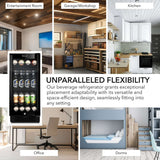 Whynter 15″ Built - in Black Glass 100 - can capacity 3.0 cu ft. Beverage Refrigerator/Cooler BBR - 801BG - Whynter - Buy at Wine Coolers Online