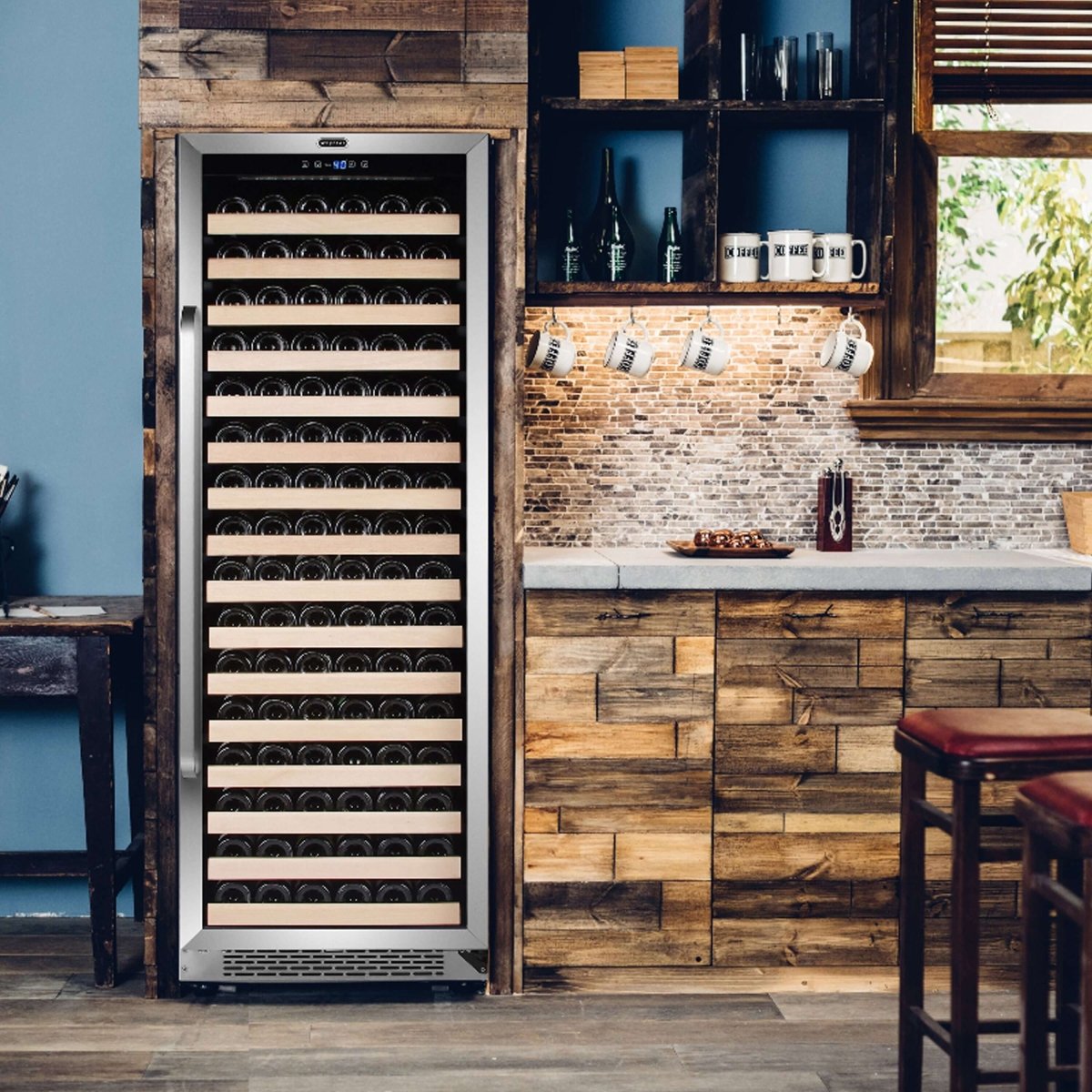 Whynter 166 Bottle Built - in Stainless Steel Wine Refrigerator/Cooler BWR - 1662SD - Whynter - Buy at Wine Coolers Online