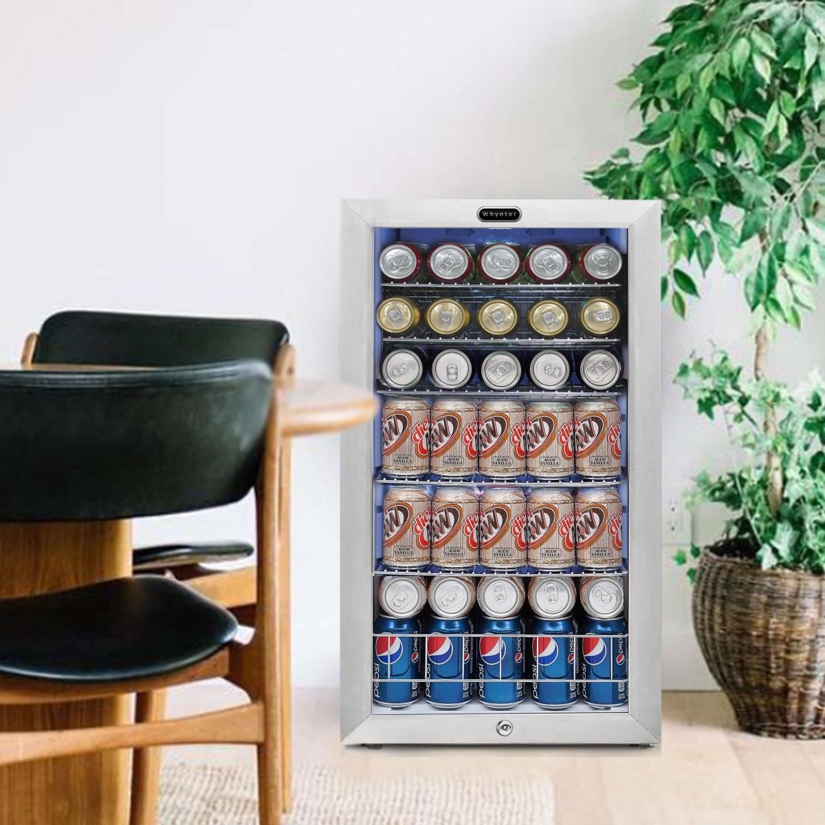 Whynter 17" 120 Can Capacity Beverage Refrigerator Stainless Steel Door - Whynter - Buy at Wine Coolers Online