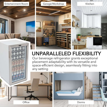 Whynter 17" 120 Can Capacity Beverage Refrigerator Stainless Steel Door - Whynter - Buy at Wine Coolers Online