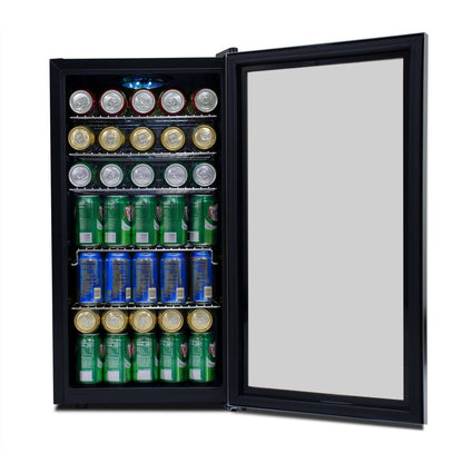 Whynter 17″ 120 Can Freestanding Beverage Refrigerator Cooler Stainless Steel - Whynter - Buy at Wine Coolers Online