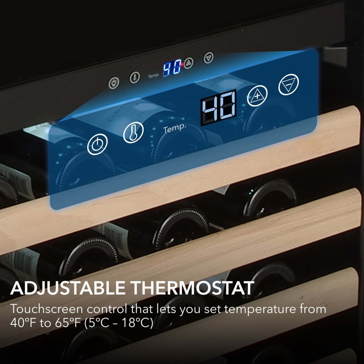 Whynter 24″ 100 Bottle Large Capacity Built - in Stainless Steel Wine Cooler BWR - 1002SD - Whynter - Buy at Wine Coolers Online