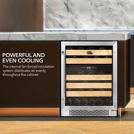 Whynter 24″ 46 bottle Dual Temperature Zone Built - In Wine Refrigerator/Cooler BWR - 462DZ - Whynter - Buy at Wine Coolers Online