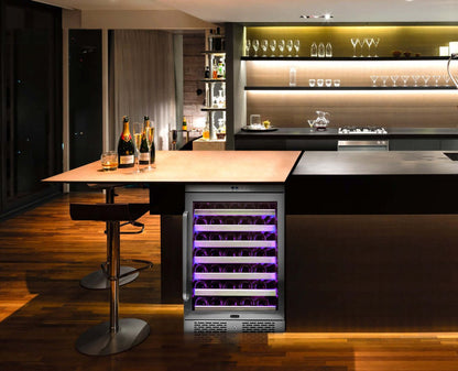 Whynter 24" 54 Bottle Stainless Steel Built - in Whynter Elite Spectrum LightShow Refrigerator/Cooler BWR - 545XS - Whynter - Buy at Wine Coolers Online