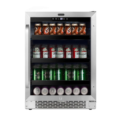Whynter 24″ Built - In 182 Can Under - Counter Stainless Steel Beverage Refrigerator/Cooler BBR - 148SB - Whynter - Buy at Wine Coolers Online