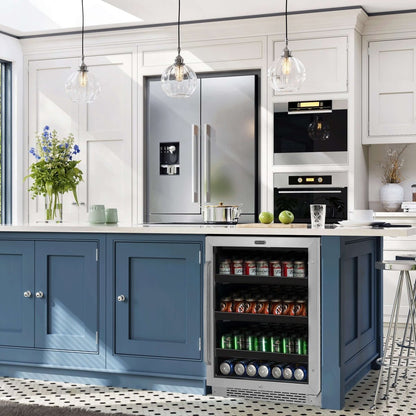 Whynter 24″ Built - In 182 Can Under - Counter Stainless Steel Beverage Refrigerator/Cooler BBR - 148SB - Whynter - Buy at Wine Coolers Online
