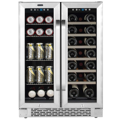 Whynter 24″ Built - In French Door Dual Zone Wine & Beverage Combo Refrigerator/Cooler BWB - 2060FDS - Whynter - Buy at Wine Coolers Online