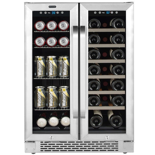 Whynter 24″ Built - In French Door Dual Zone Wine & Beverage Combo Refrigerator/Cooler BWB - 2060FDS - Whynter - Buy at Wine Coolers Online