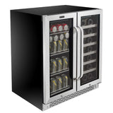 Whynter 30″ Built - In French Door Dual Zone Wine & Beverage Refrigerator/Cooler BWB - 3388FDS - Whynter - Buy at Wine Coolers Online