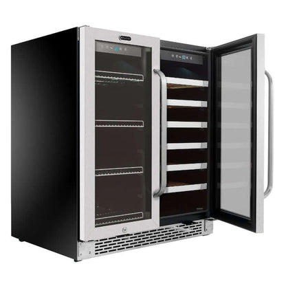 Whynter 30″ Built - In French Door Dual Zone Wine & Beverage Refrigerator/Cooler BWB - 3388FDS - Whynter - Buy at Wine Coolers Online