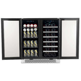 Whynter 30″ Built - In French Door Dual Zone Wine & Beverage Refrigerator/Cooler BWB - 3388FDS - Whynter - Buy at Wine Coolers Online