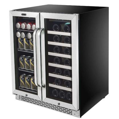 Whynter 30″ Built - In French Door Dual Zone Wine & Beverage Refrigerator/Cooler BWB - 3388FDS - Whynter - Buy at Wine Coolers Online
