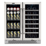 Whynter 30″ Built - In French Door Dual Zone Wine & Beverage Refrigerator/Cooler BWB - 3388FDS - Whynter - Buy at Wine Coolers Online