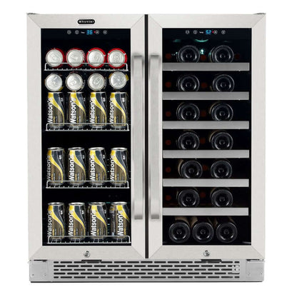 Whynter 30″ Built - In French Door Dual Zone Wine & Beverage Refrigerator/Cooler BWB - 3388FDS - Whynter - Buy at Wine Coolers Online
