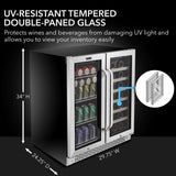 Whynter 30″ Built - In French Door Dual Zone Wine & Beverage Refrigerator/Cooler BWB - 3388FDS - Whynter - Buy at Wine Coolers Online