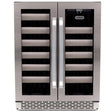 Whynter 40 Bottle Seamless Stainless Steel Door Dual Zone Built - in Wine Refrigerator/Cooler BWR - 401DS - Whynter - Buy at Wine Coolers Online