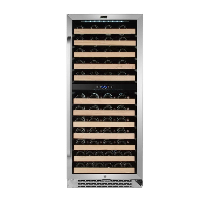 Whynter 92 Bottle Built - in Large Capacity Stainless Steel Dual Zone Compressor Wine Refrigerator BWR - 0922DZ - Whynter - Buy at Wine Coolers Online
