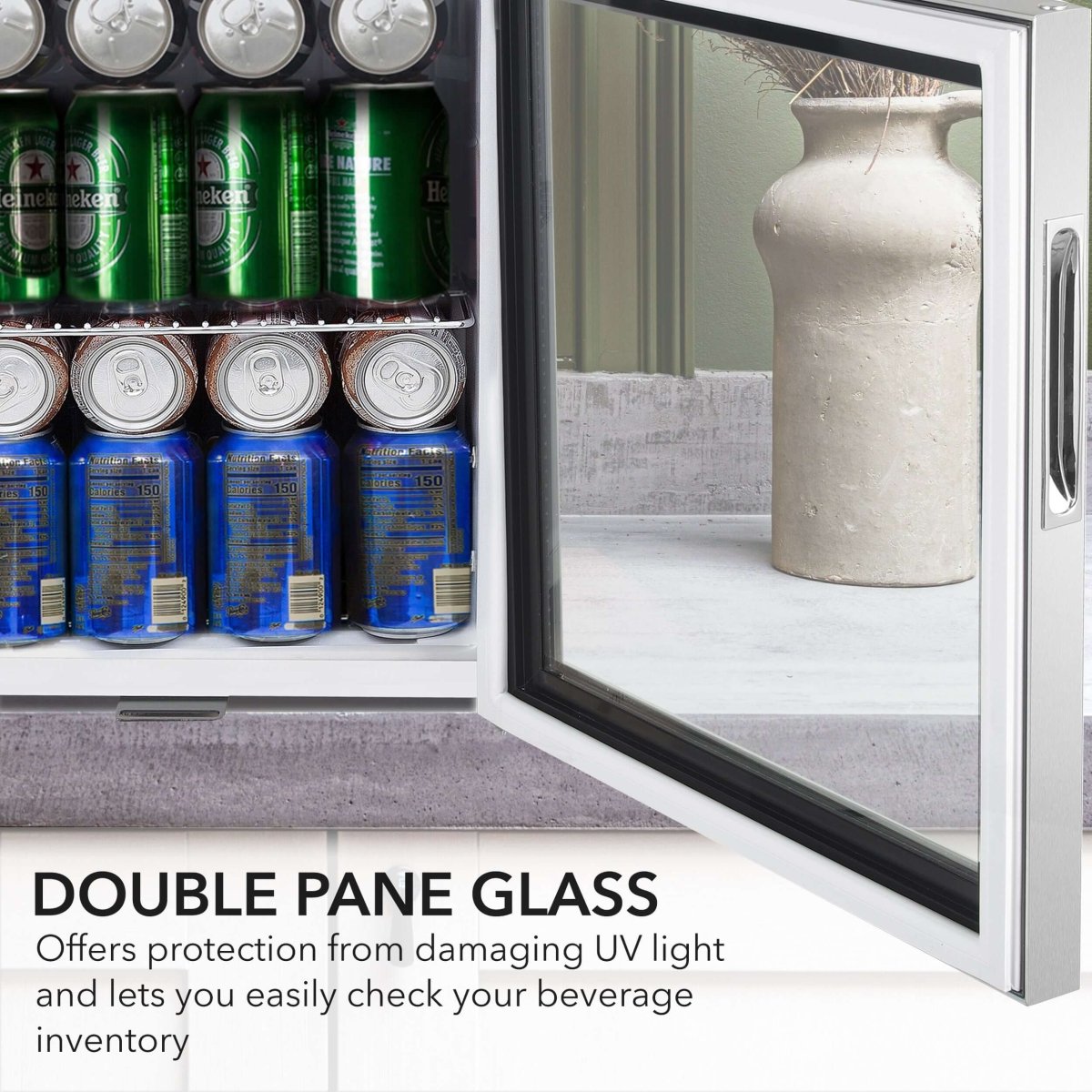 Whynter BR - 062WS 17″ 68 Can Freestanding Stainless Beverage Refrigerator - Whynter - Buy at Wine Coolers Online