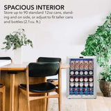 Whynter BR - 091WS 17″ 90 Can Freestanding Stainless Beverage Refrigerator/Cooler - Whynter - Buy at Wine Coolers Online