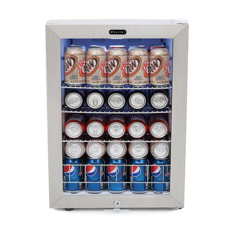 Whynter BR - 091WS 17″ 90 Can Freestanding Stainless Beverage Refrigerator/Cooler - Whynter - Buy at Wine Coolers Online