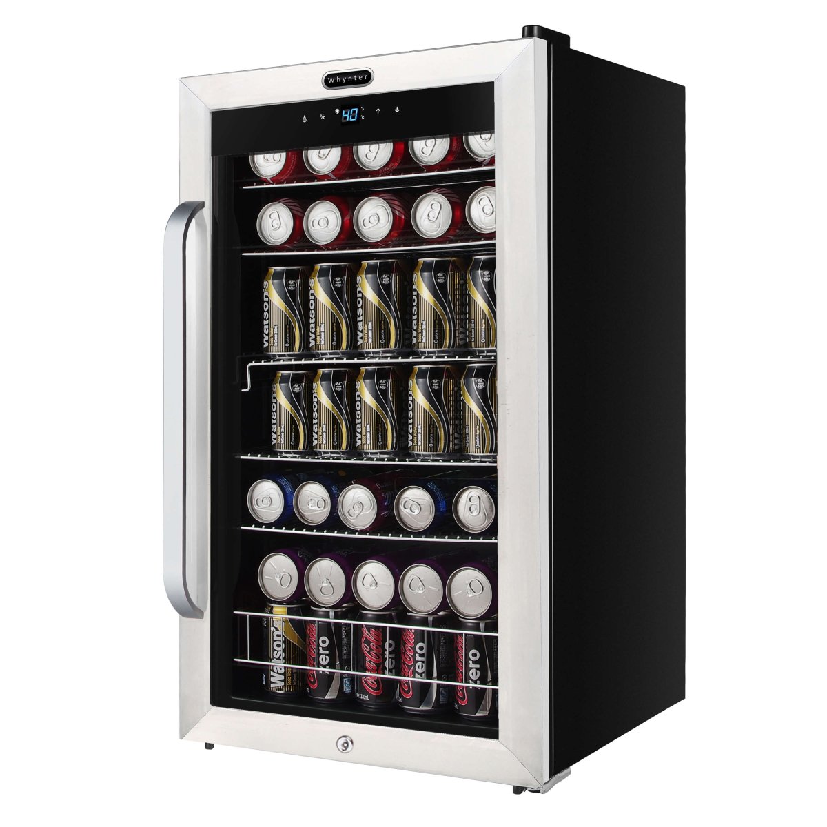 Whynter BR - 1211DS 19″ 136 Can Stainless Freestanding Beverage Refrigerator/Cooler - Whynter - Buy at Wine Coolers Online