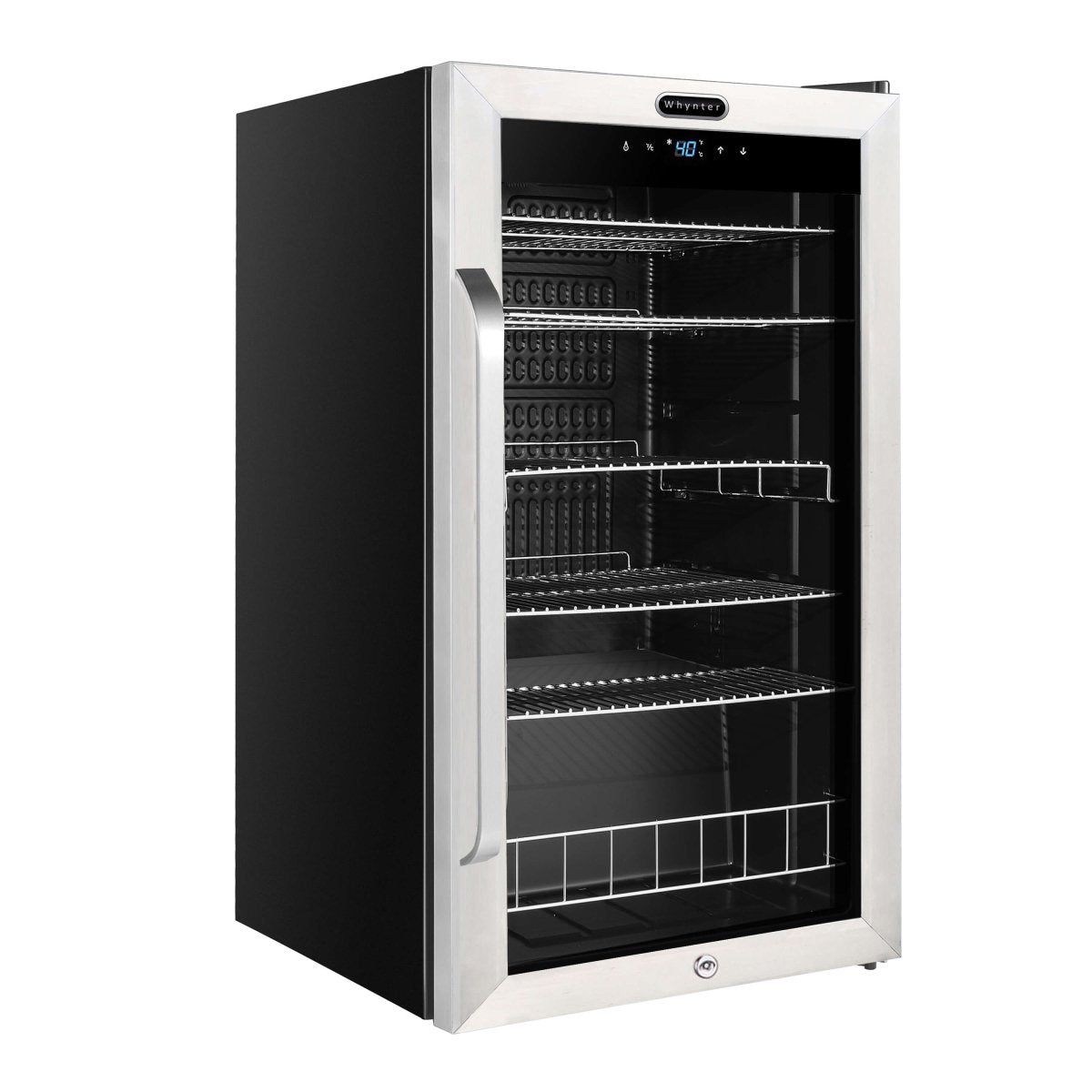 Whynter BR - 1211DS 19″ 136 Can Stainless Freestanding Beverage Refrigerator/Cooler - Whynter - Buy at Wine Coolers Online