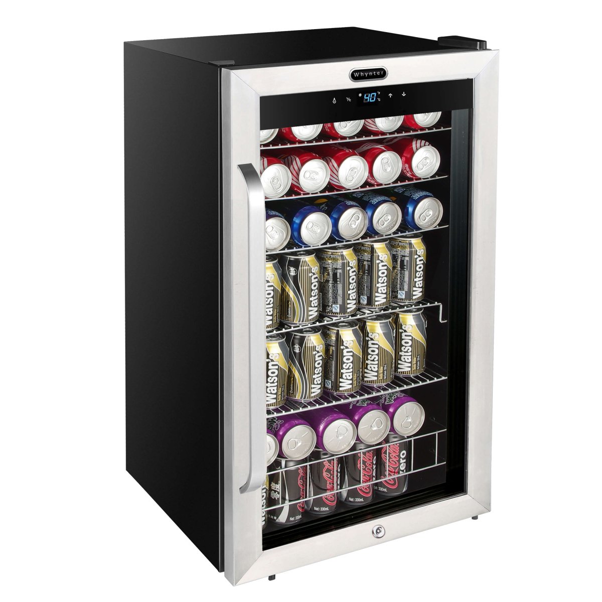 Whynter BR - 1211DS 19″ 136 Can Stainless Freestanding Beverage Refrigerator/Cooler - Whynter - Buy at Wine Coolers Online