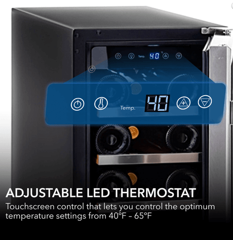 Whynter BWR - 18SD 12″ 18 Bottle Compressor Built - In Wine Refrigerator - Whynter - Buy at Wine Coolers Online