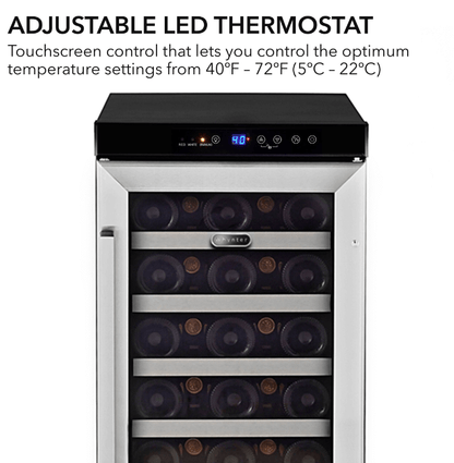 Whynter BWR - 33SD 15″ 33 Bottle Compressor Built - In Wine Refrigerator - Whynter - Buy at Wine Coolers Online