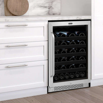 Whynter BWR - 408SB 24″ Built - In 46 Bottle Under - counter Stainless Steel Wine Refrigerator - Whynter - Buy at Wine Coolers Online