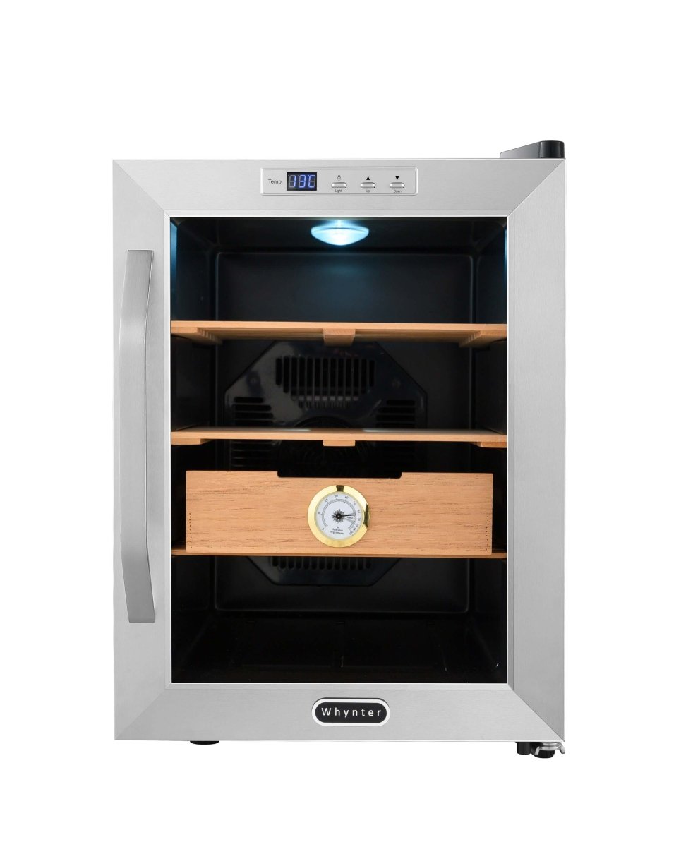 Whynter CHC - 120S 250 - Count 1.2 cu. ft. Electric Cigar Cooler Humidor - Stainless Steel - Whynter - Buy at Wine Coolers Online