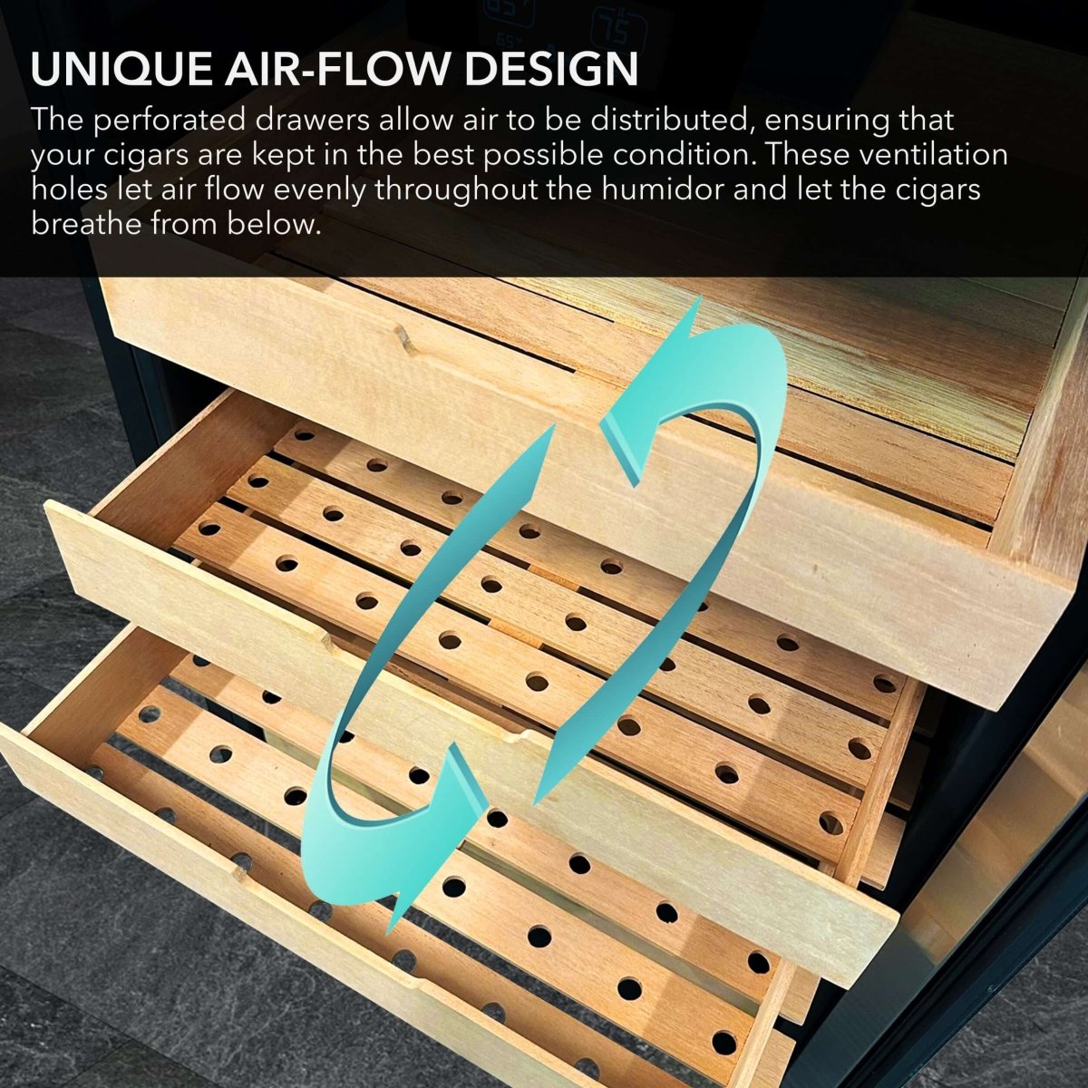 Whynter CHC - 421HC 650 - Count 4.2 cu.ft. Electric Cigar Cabinet Cooler and Humidor - Whynter - Buy at Wine Coolers Online