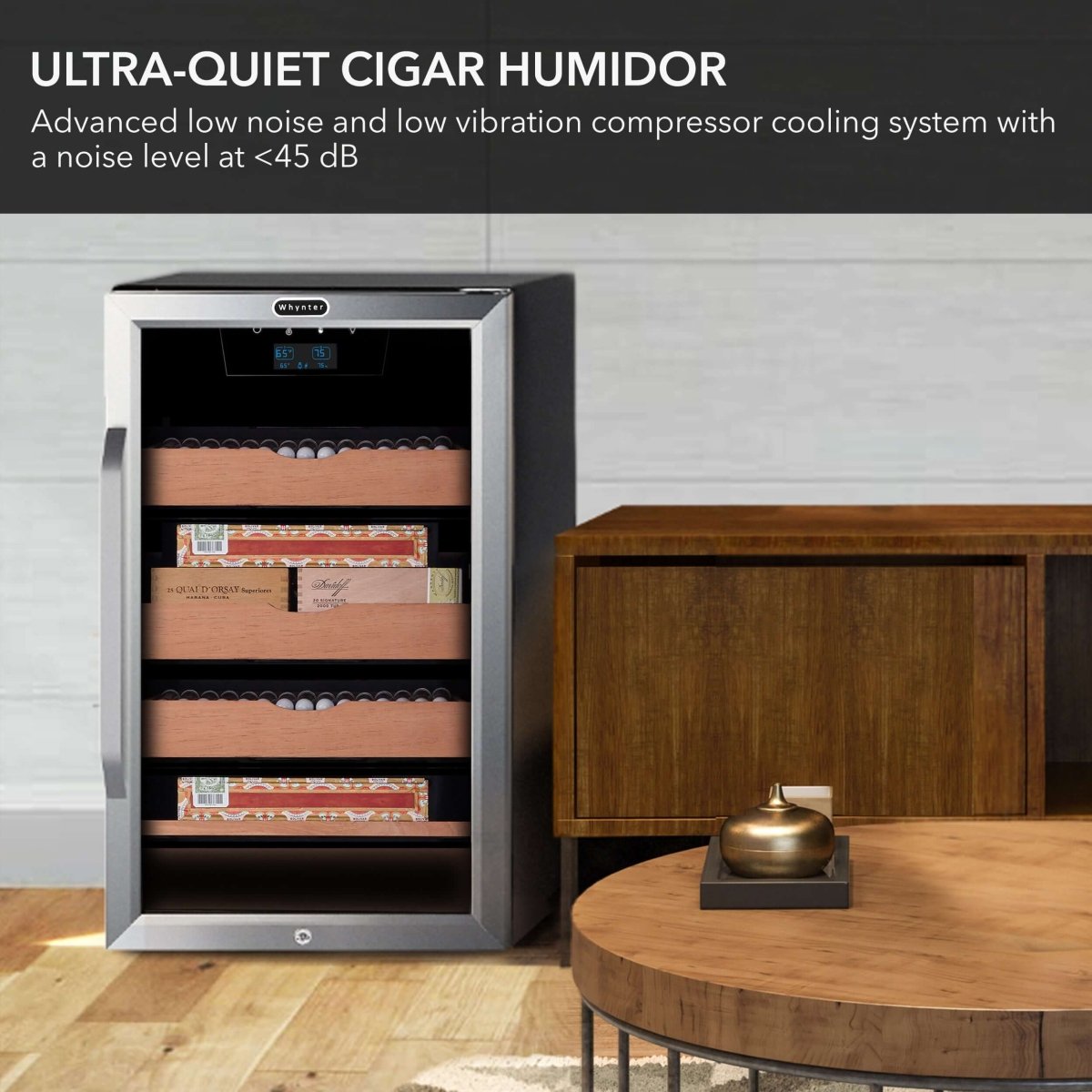 Whynter CHC - 421HC 650 - Count 4.2 cu.ft. Electric Cigar Cabinet Cooler and Humidor - Whynter - Buy at Wine Coolers Online