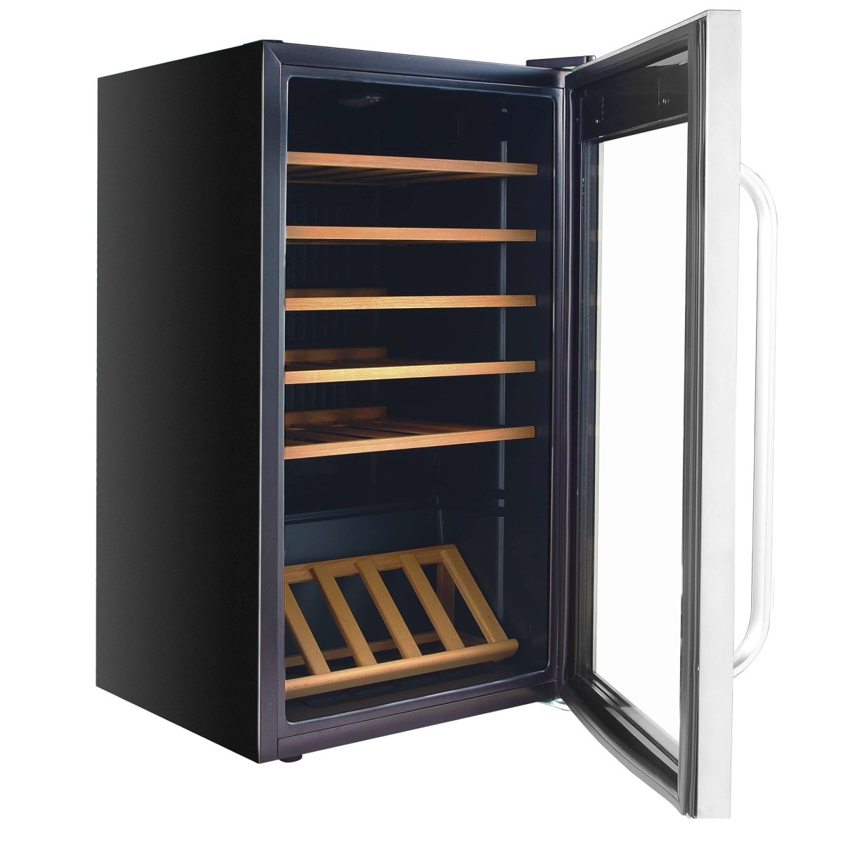 Whynter FWC - 341TS 34 Bottle Freestanding Stainless Steel Wine Refrigerator with Display Shelf - Whynter - Buy at Wine Coolers Online