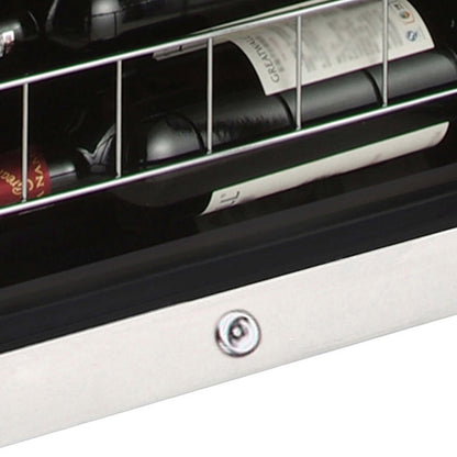 Whynter FWC - 341TS 34 Bottle Freestanding Stainless Steel Wine Refrigerator with Display Shelf - Whynter - Buy at Wine Coolers Online