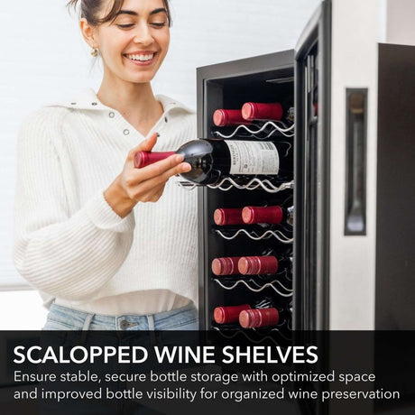 Whynter WC - 201TD 20 Bottle Freestanding Thermoelectric Wine Cooler with Mirror Glass Door - Whynter - Buy at Wine Coolers Online