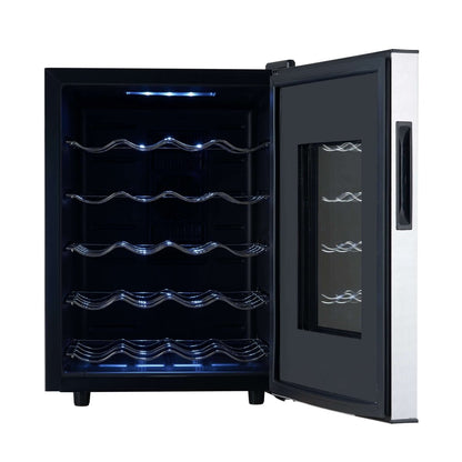 Whynter WC - 201TD 20 Bottle Freestanding Thermoelectric Wine Cooler with Mirror Glass Door - Whynter - Buy at Wine Coolers Online